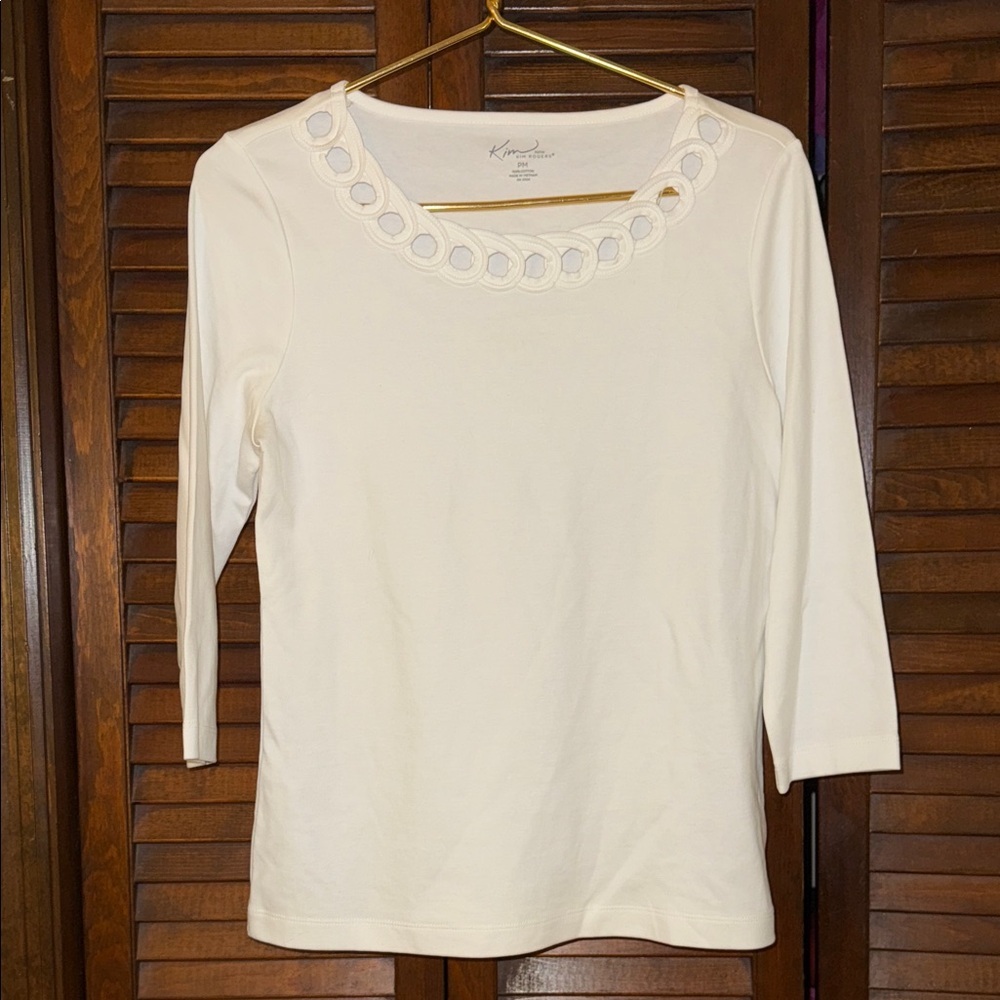 Kim Rogers Petite White Top